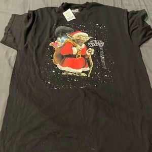NWT Size Large Star Wars Yoda Christmas T-shirt